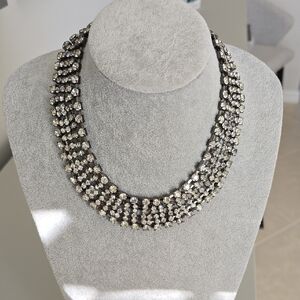 6-Layered Sparkly Vintage Rhinestone Necklace